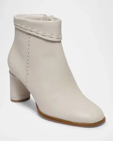Bernardo Gene Whipstitched Leather Ankle Boots | Thumbnail 2