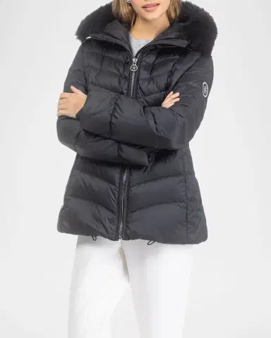Gorski Down Apres-Ski Jacket with Detachable Toscana Lamb Hood Trim | Thumbnail 5 Gorski Down Apres-Ski Jacket with Detachable Toscana Lamb Hood Trim | Thumbnail 5