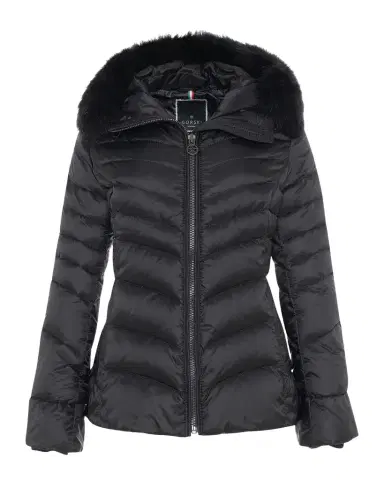 Gorski Down Apres-Ski Jacket with Detachable Toscana Lamb Hood Trim | Thumbnail 1 Gorski Down Apres-Ski Jacket with Detachable Toscana Lamb Hood Trim | Thumbnail 1