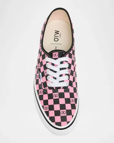 Valentino Garavani x Vans Authentic Checkered VLogo Sneakers | Thumbnail 4