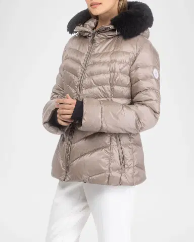 Gorski Down Apres-Ski Jacket with Detachable Toscana Lamb Hood Trim | Thumbnail 5 Gorski Down Apres-Ski Jacket with Detachable Toscana Lamb Hood Trim | Thumbnail 5