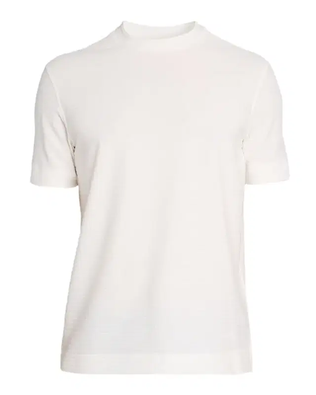 Men 's Tonal Basketweave Crewneck T-Shirt
