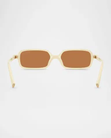 Miu Miu MU 11ZSF Acetate Rectangular Sunglasses | Thumbnail 4 Miu Miu MU 11ZSF Acetate Rectangular Sunglasses | Thumbnail 4