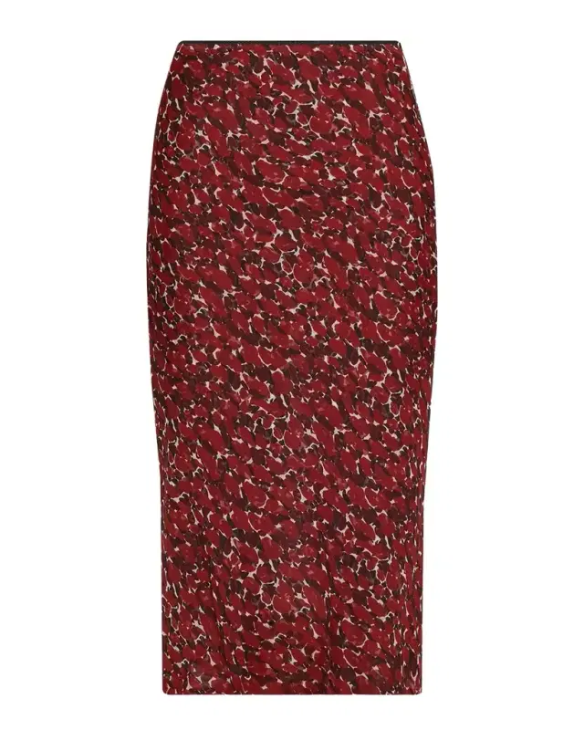 Saint Laurent Printed Cotton-Silk Midi Skirt