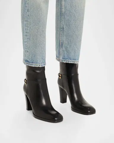 Saint Laurent Sulpice Smooth Leather Booties | Thumbnail 2 Saint Laurent Sulpice Smooth Leather Booties | Thumbnail 2