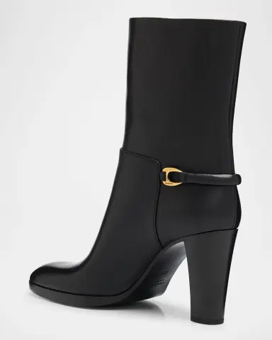 Saint Laurent Sulpice Smooth Leather Booties | Thumbnail 4 Saint Laurent Sulpice Smooth Leather Booties | Thumbnail 4