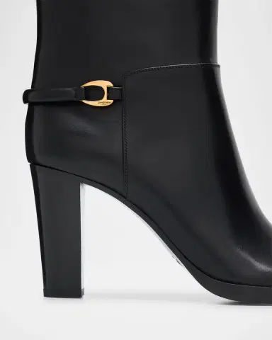 Saint Laurent Sulpice Smooth Leather Booties | Thumbnail 5 Saint Laurent Sulpice Smooth Leather Booties | Thumbnail 5
