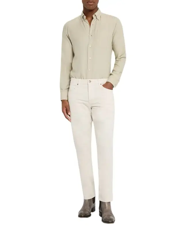 TOM FORD Men 's Stretch-Twill Straight-Fit Pants