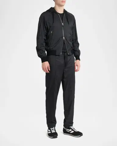 Tom Ford Men's Mick Tech Fabric and Suede Sneakers | Thumbnail 3 Tom Ford Men's Mick Tech Fabric and Suede Sneakers | Thumbnail 3