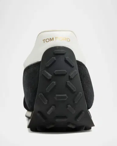 Tom Ford Men's Mick Tech Fabric and Suede Sneakers | Thumbnail 5 Tom Ford Men's Mick Tech Fabric and Suede Sneakers | Thumbnail 5