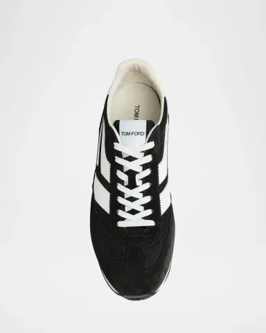 Tom Ford Men's Mick Tech Fabric and Suede Sneakers | Thumbnail 6 Tom Ford Men's Mick Tech Fabric and Suede Sneakers | Thumbnail 6