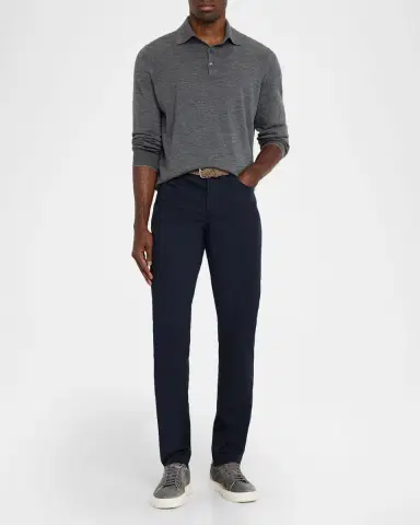 Brunello Cucinelli Men 's Slim-Fit Stretch Cotton Pants | Thumbnail 2 Brunello Cucinelli Men 's Slim-Fit Stretch Cotton Pants | Thumbnail 2