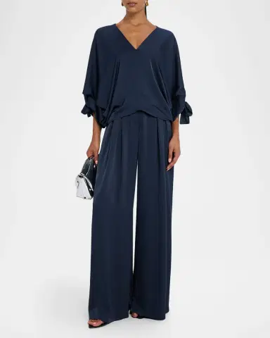 Ramy Brook Oscar Wide-Leg Satin Pants | Thumbnail 2 Ramy Brook Oscar Wide-Leg Satin Pants | Thumbnail 2