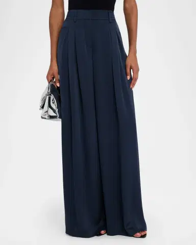 Ramy Brook Oscar Wide-Leg Satin Pants | Thumbnail 4 Ramy Brook Oscar Wide-Leg Satin Pants | Thumbnail 4