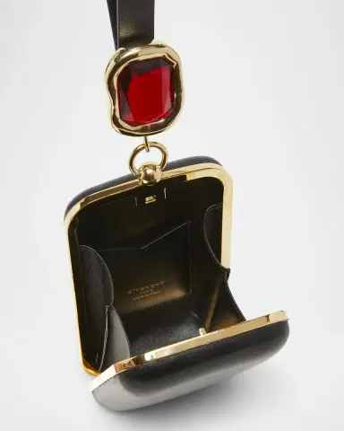 Givenchy Show Crystal-Embellished Minaudiere in Nappa Leather | Thumbnail 4 Givenchy Show Crystal-Embellished Minaudiere in Nappa Leather | Thumbnail 4