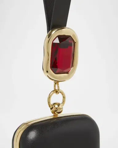 Givenchy Show Crystal-Embellished Minaudiere in Nappa Leather | Thumbnail 6 Givenchy Show Crystal-Embellished Minaudiere in Nappa Leather | Thumbnail 6
