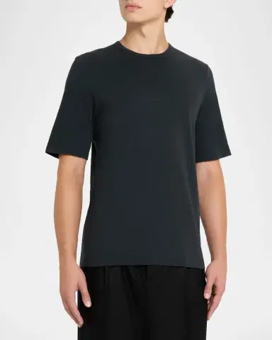 Saint Laurent Men's Basic Logo T-Shirt | Thumbnail 4 Saint Laurent Men's Basic Logo T-Shirt | Thumbnail 4