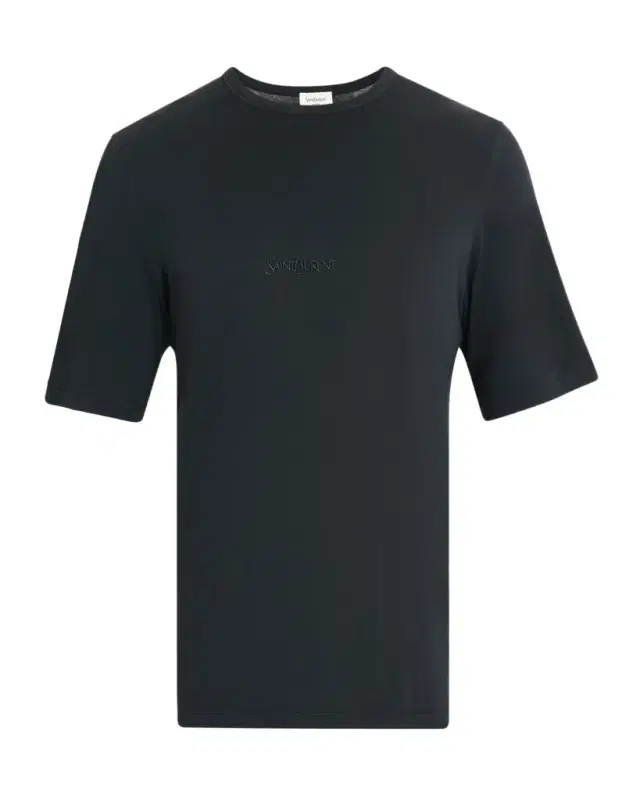 Saint Laurent Men 's Basic Logo T-Shirt