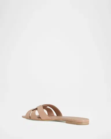 Saint Laurent Nu Pieds Woven Patent Flat Sandals | Thumbnail 4 Saint Laurent Nu Pieds Woven Patent Flat Sandals | Thumbnail 4