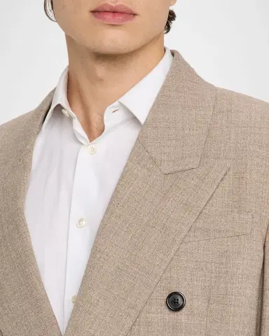 Saint Laurent Men's Double-Breasted Blazer Jacket | Thumbnail 5