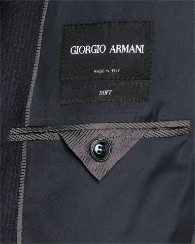 Giorgio Armani Men's Tonal Micro Pinstripe Two-Piece Suit | Thumbnail 7