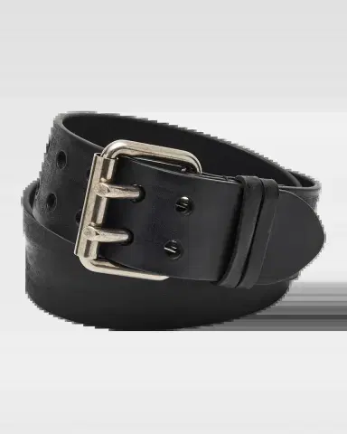Saint Laurent Men's Leather Double-Pin Buckle Belt | Thumbnail 2
