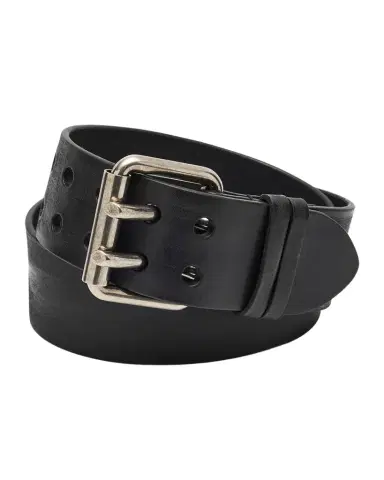 Saint Laurent Men's Leather Double-Pin Buckle Belt | Thumbnail 1