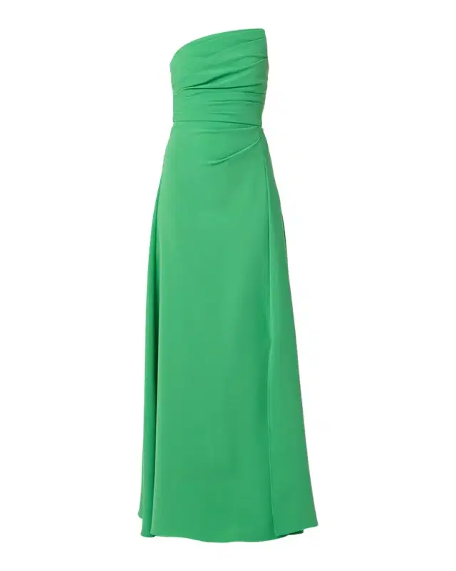 Vicki Strapless Pleated A-Line Gown