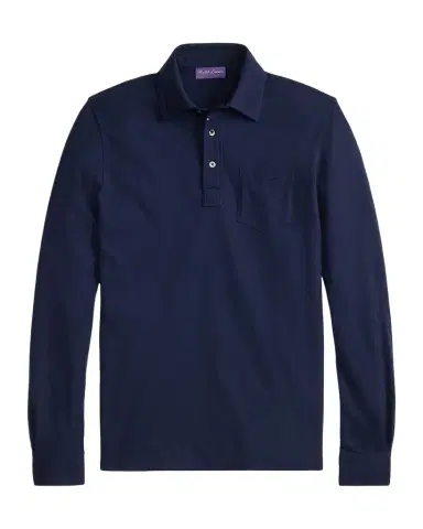 Ralph Lauren Purple Label Cotton-Cashmere Piqué Polo Shirt | Thumbnail 1