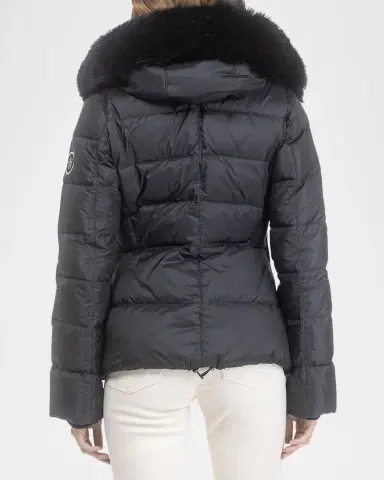 Gorski Short Down Apres-Ski Jacket with Detachable Toscana Lamb Hood Trim | Thumbnail 3 Gorski Short Down Apres-Ski Jacket with Detachable Toscana Lamb Hood Trim | Thumbnail 3