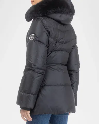 Gorski Apres-Ski Jacket With Detachable Toscana Lamb Shearling Hood Trim | Thumbnail 3 Gorski Apres-Ski Jacket With Detachable Toscana Lamb Shearling Hood Trim | Thumbnail 3