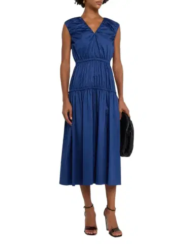 Joseph Sembat Sleeveless Cotton Sateen Midi Dress | Thumbnail 1
