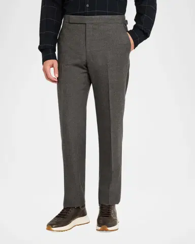 Ralph Lauren Purple Label Gregory Hand-Tailored Flannel Trouser | Thumbnail 3