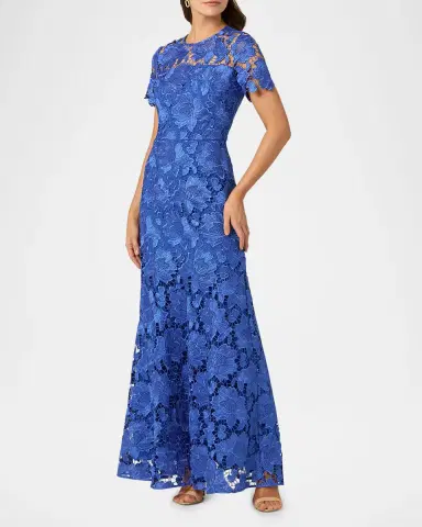 Shoshanna Elie A-Line Floral Lace Gown | Thumbnail 2