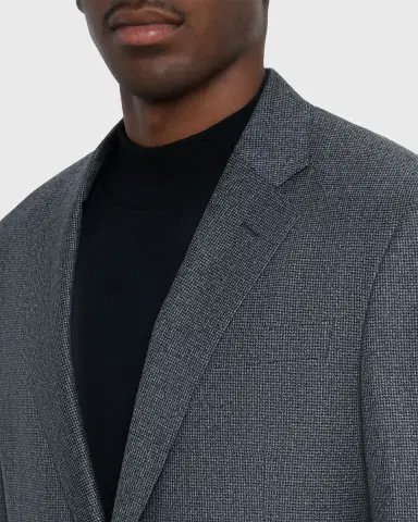 Giorgio Armani Men's Wool Micro-Houndstooth Two-Piece Suit | Thumbnail 6 Giorgio Armani Men's Wool Micro-Houndstooth Two-Piece Suit | Thumbnail 6
