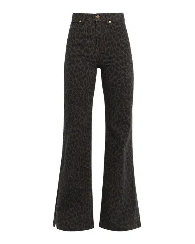 Ramy Brook Tyra Printed Wide-Leg Jeans