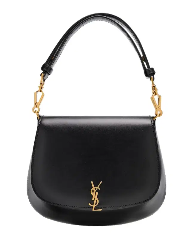 Saint Laurent Voltaire YSL Top-Handle Bag in Smooth Leather