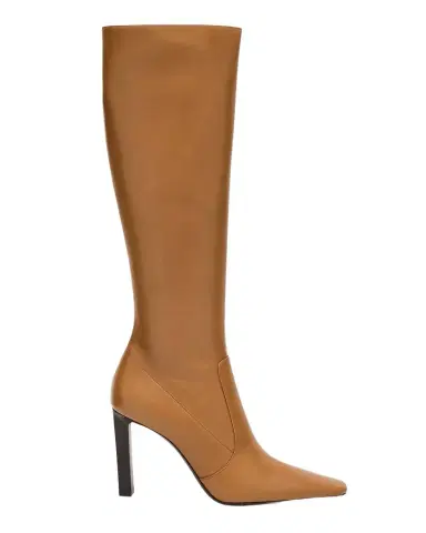 Saint Laurent Francoise Smooth Leather Knee-High Boots | Thumbnail 1