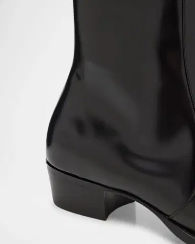 Saint Laurent Men's Roman 35 Leather Side-Zip Ankle Boots | Thumbnail 5 Saint Laurent Men's Roman 35 Leather Side-Zip Ankle Boots | Thumbnail 5