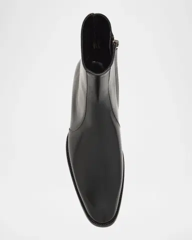 Saint Laurent Men's Roman 35 Leather Side-Zip Ankle Boots | Thumbnail 6 Saint Laurent Men's Roman 35 Leather Side-Zip Ankle Boots | Thumbnail 6