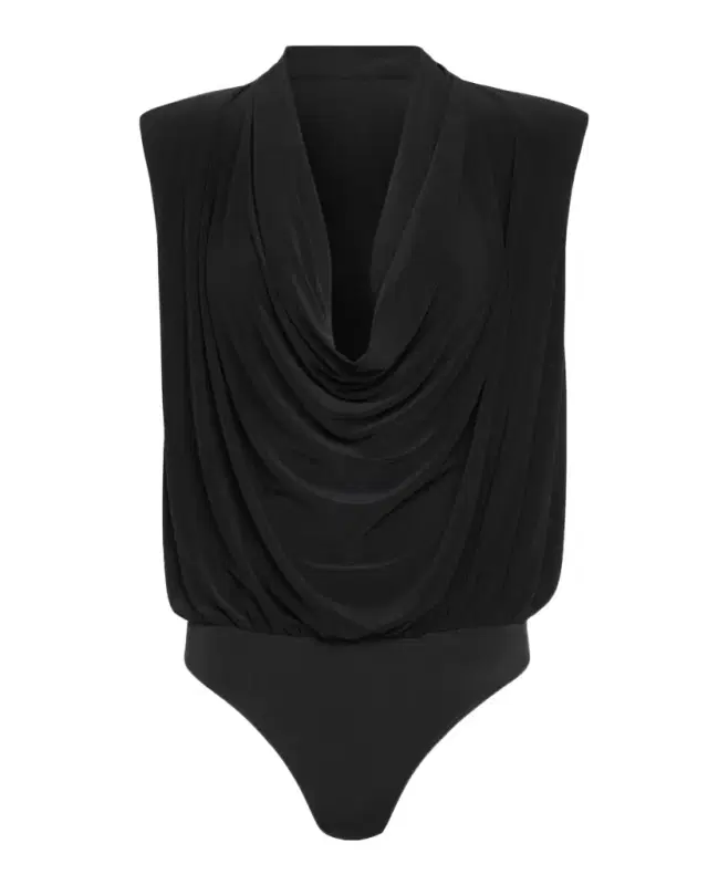Eden Sleeveless Cowl-Neck Bodysuit