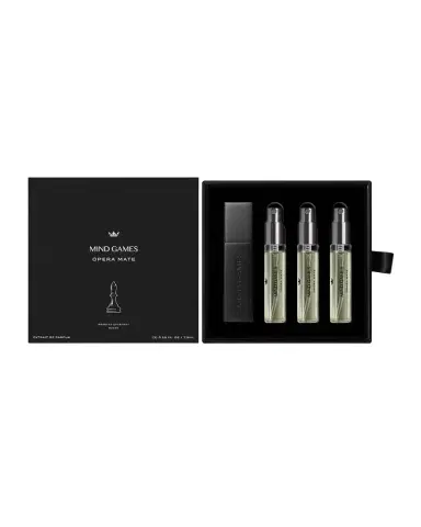 Mind Games Opera Mate Extrait de Parfum Travel Trio Gift Set, 3 x 0.25 oz. | Thumbnail 1