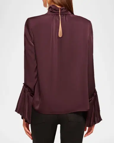 Ramy Brook Christy Ruffle-Cuff Blouse | Thumbnail 2 Ramy Brook Christy Ruffle-Cuff Blouse | Thumbnail 2