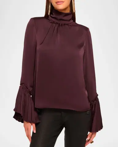 Ramy Brook Christy Ruffle-Cuff Blouse | Thumbnail 3 Ramy Brook Christy Ruffle-Cuff Blouse | Thumbnail 3