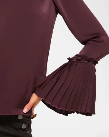 Ramy Brook Christy Ruffle-Cuff Blouse | Thumbnail 4 Ramy Brook Christy Ruffle-Cuff Blouse | Thumbnail 4