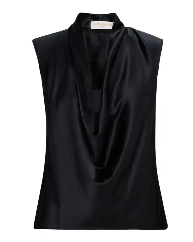 Ramy Brook Gregory Cowl-Neck Silk Blouse