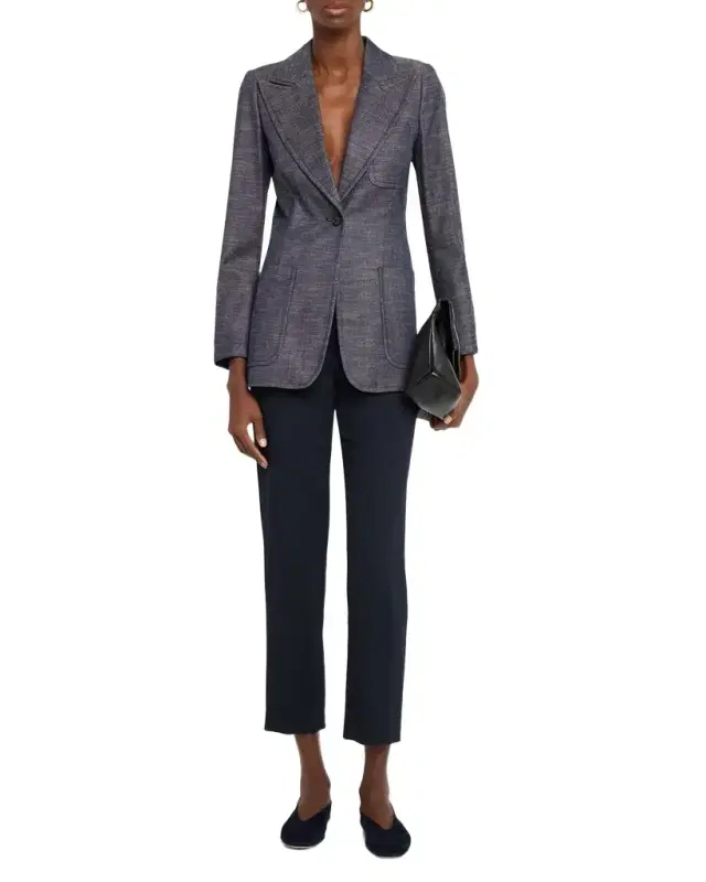 Joseph Cassini Single-Button Denim Jacket