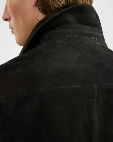 Ralph Lauren Purple Label Suede Overshirt | Thumbnail 5