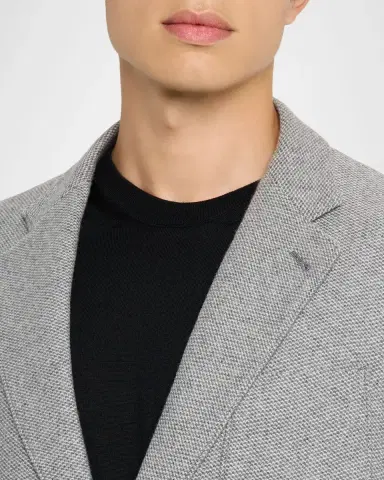 Giorgio Armani Men's Birdseye Cashmere Single-Breasted Blazer | Thumbnail 5 Giorgio Armani Men's Birdseye Cashmere Single-Breasted Blazer | Thumbnail 5