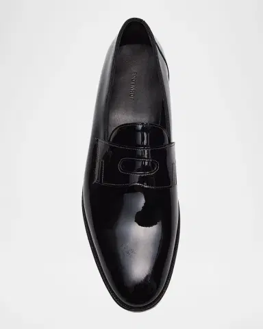 John Lobb Men's Jamie Patent Leather Penny Loafers | Thumbnail 4